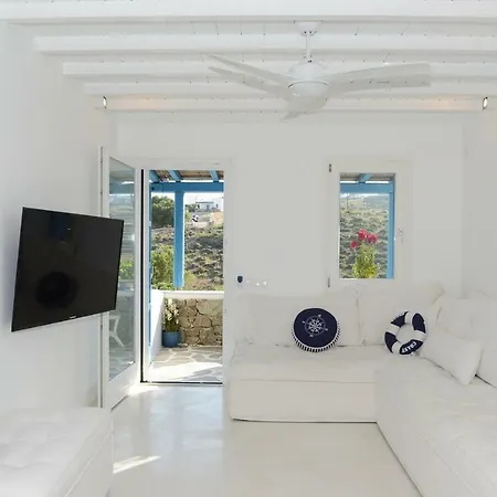 Luxury White Maisonette Villa Kalafatis